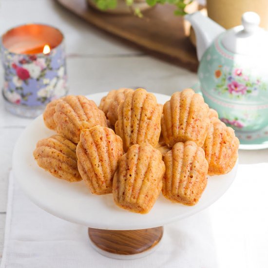 Carrot Cake Madeleines – Vegan