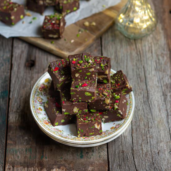 Chocolate Fudge with Condensed Milk