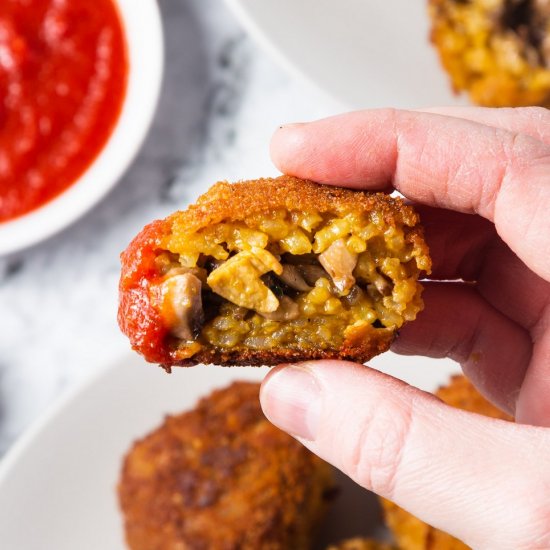 Savory Mushroom Arancini