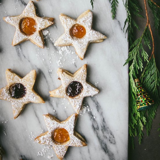 Vegan Linzer Cookies