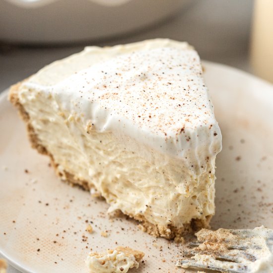 No Bake Eggnog Pie