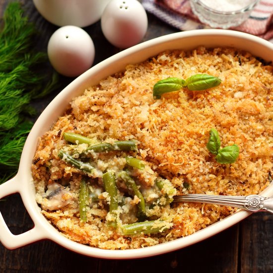 Green Bean Casserole with Mushrooms