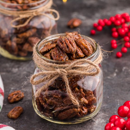 Air Fryer Candied Pecans