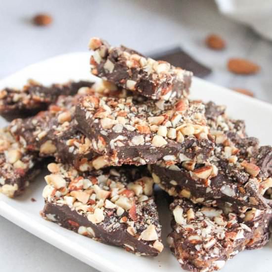 Dark Chocolate Almond Toffee