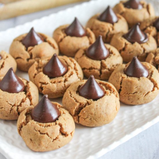 Healthier Peanut Blossom Cookies