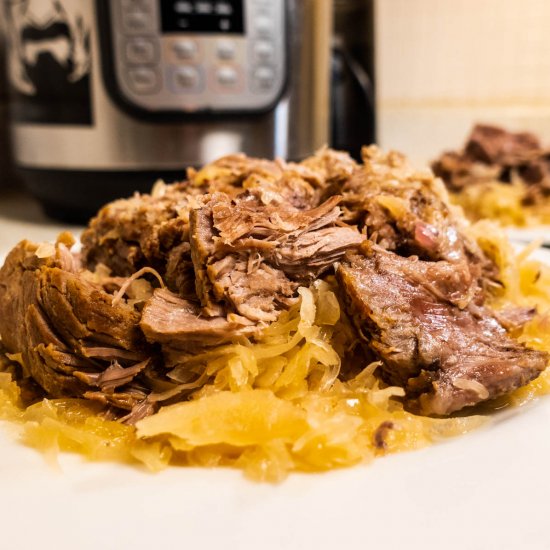 Instant Pot Pork and Sauerkraut