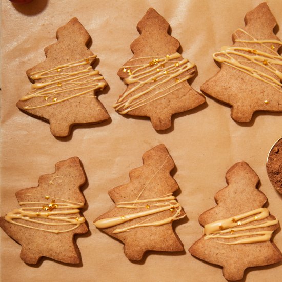 Gingerbread Shortbread Cookies