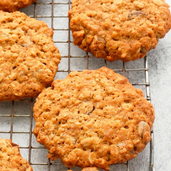 Eggless Oatmeal Cookies