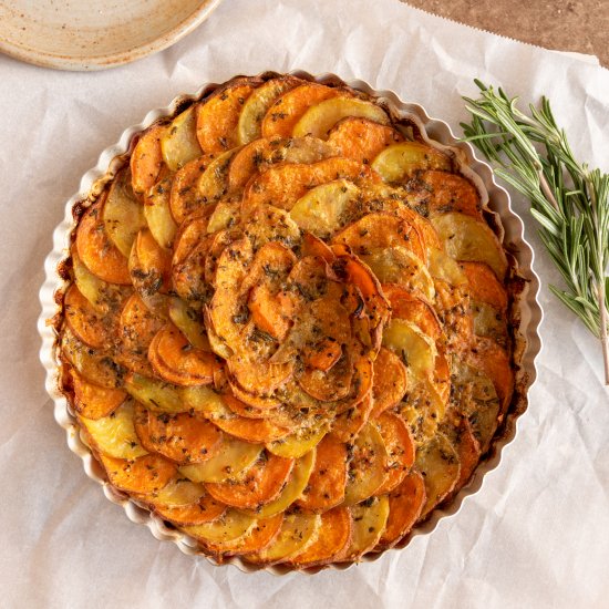 Parmesan Potato Savory Tart