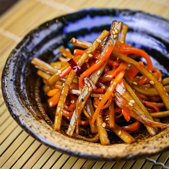 Kinpira Gobo Braised Burdock Root