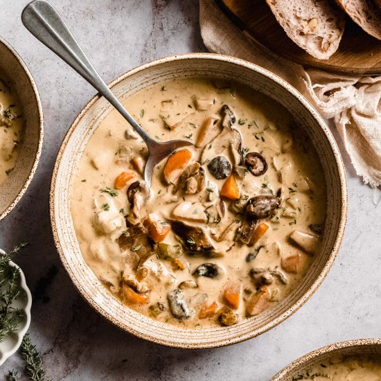 Mushroom Soup Without Cream