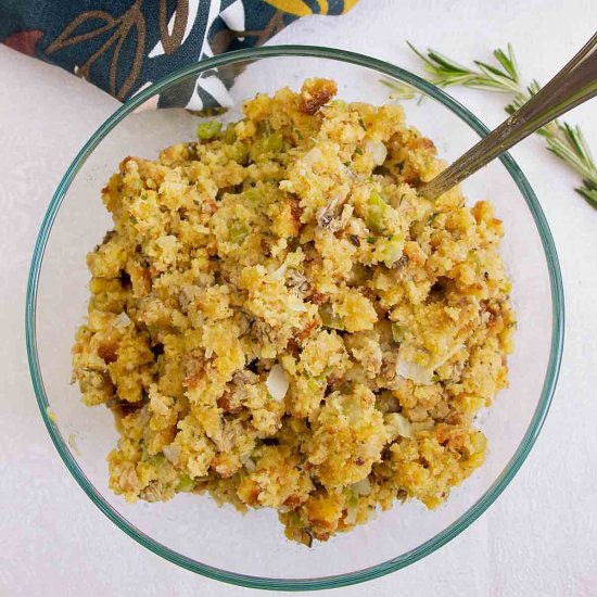 Oyster Cornbread Stuffing