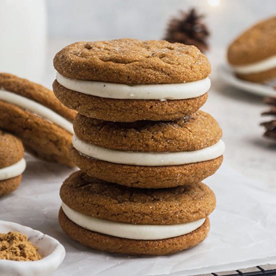 Gingerbread Sandwich Cookies