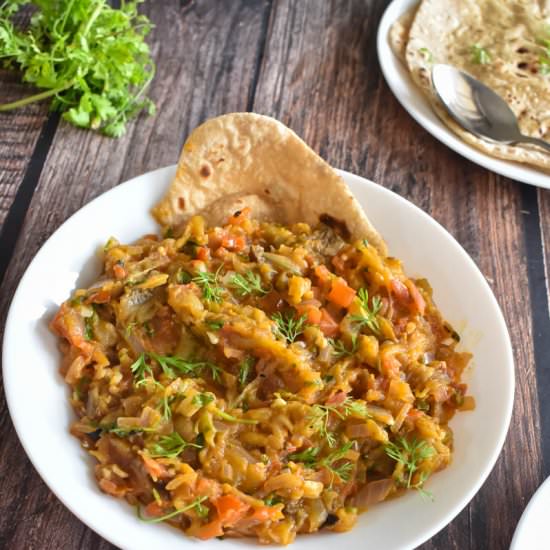 Baingan Bharta – Mashed Eggplan