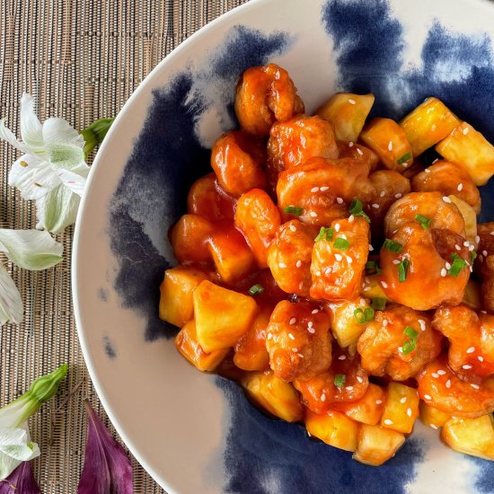 Sweet & Sour King Prawns