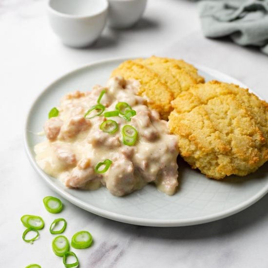 Keto sausage gravy