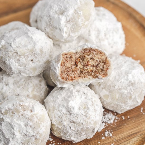 vegan snowball cookies