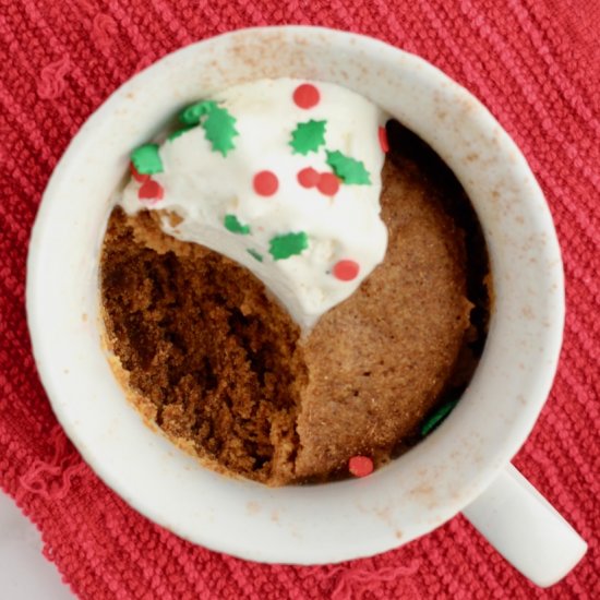 Gingerbread Mug Cake