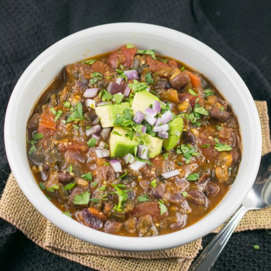 Black Bean Tomatillo Chili