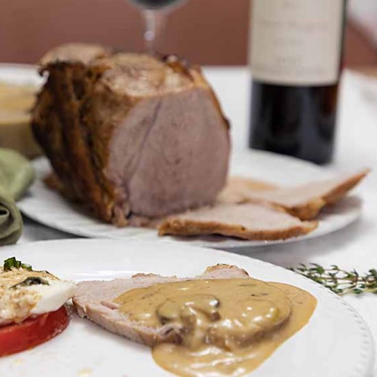 Pork Loin with Mushroom Sauce