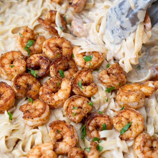 Cajun shrimp alfredo