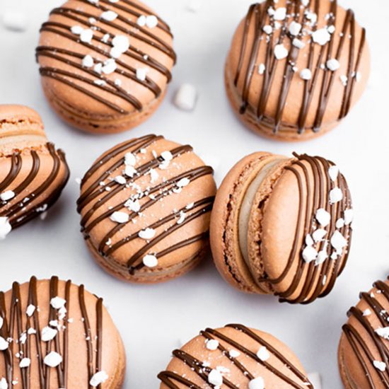 Hot Chocolate Macarons