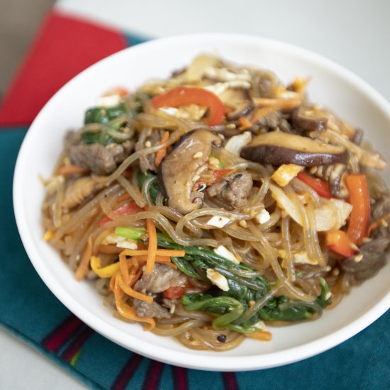 Korean japchae