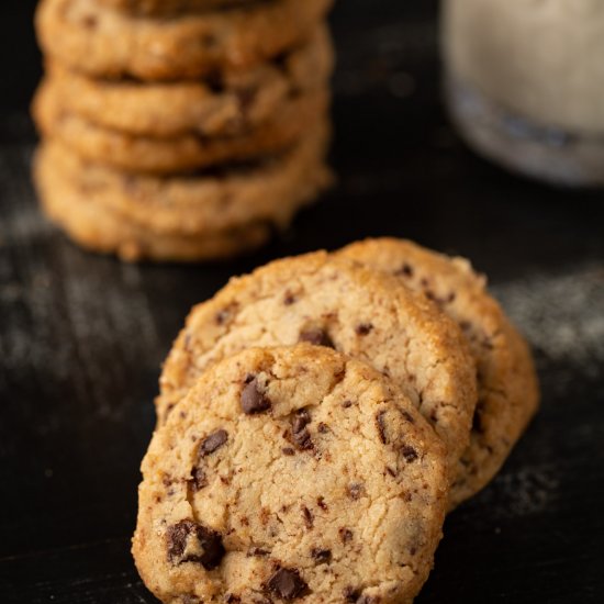 Chocolate Chip Shortbread Cookies