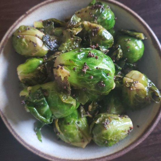 Mustard Brussels Sprouts