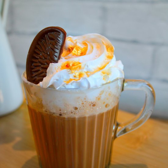 Milk Frother Orange Hot Chocolate