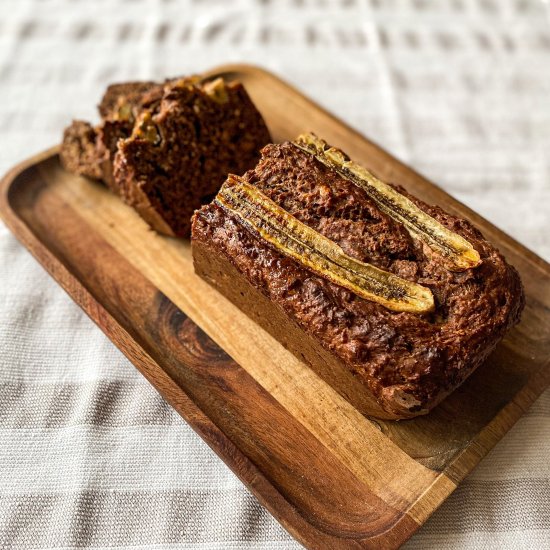 Cocoa Banana Oat Bread