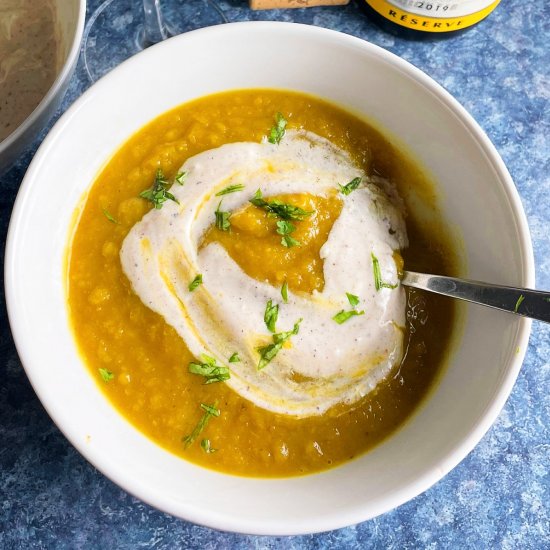 Curried Acorn Squash Soup