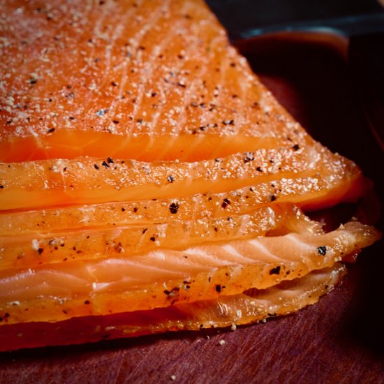 Smoky Tea Cured Salmon