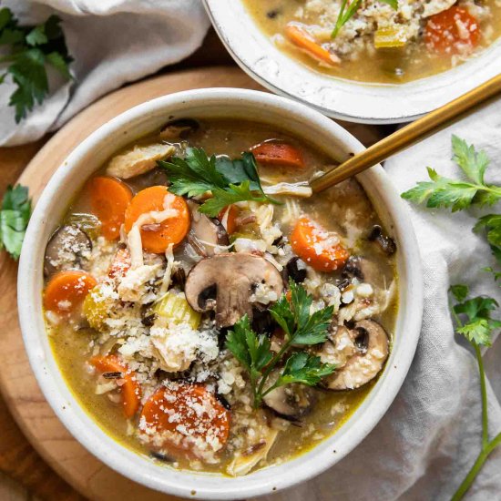 Creamy Turkey Wild Rice Soup