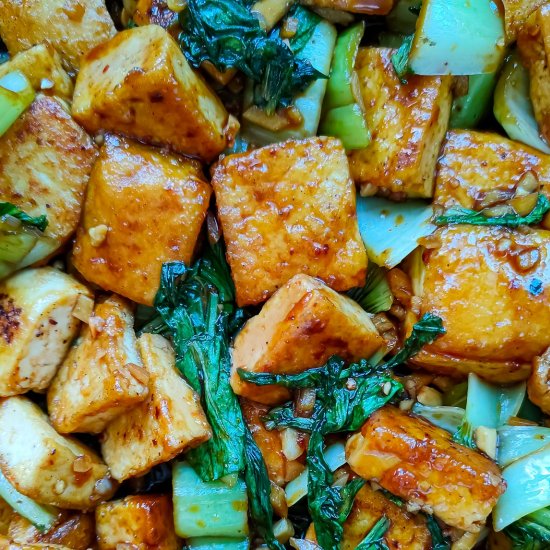 Easy Tofu Bok Choy Stir fry