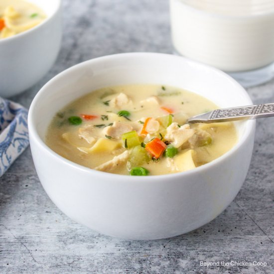 Creamy Chicken Noodle Soup