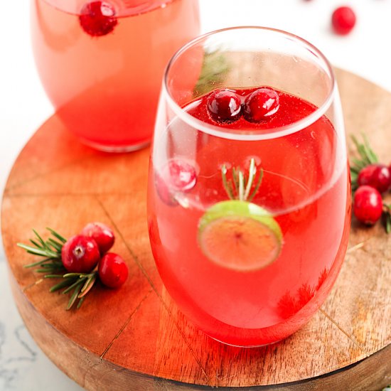 Cranberry Prosecco Cocktail