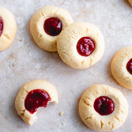 Gluten Free Thumbprint Cookies