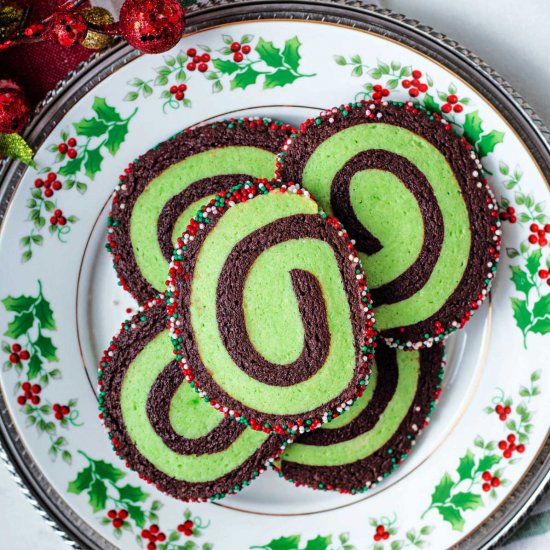 christmas pinwheel cookies