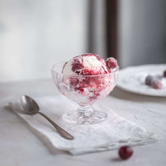 CRANBERRY BLISS ICE CREAM