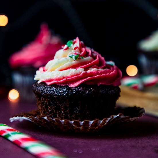 Chocolate Peppermint Cupcake