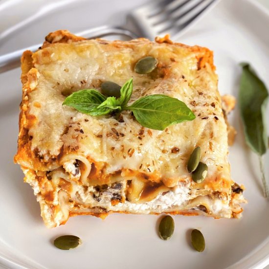 Vegan Pumpkin Lasagna