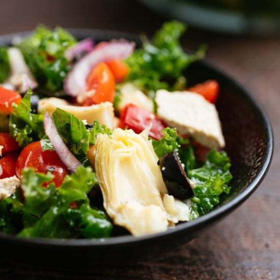 Mediterranean Winter Kale Salad