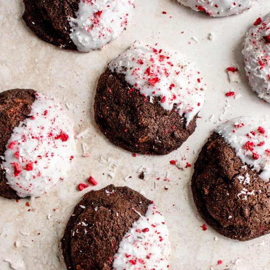 Paleo Chocolate Peppermint Cookies