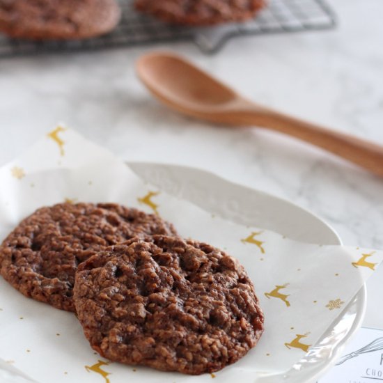 Chocolate Toffee Coconut Cookies