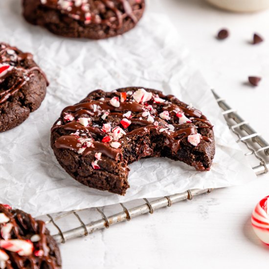 Vegan Chocolate Peppermint Cookies