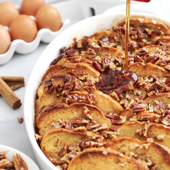 Baked Maple Praline French Toast