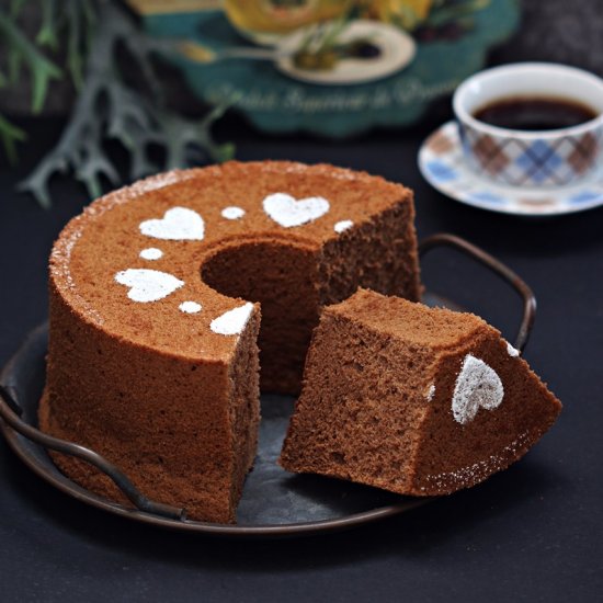 Coffee Kahlua Chiffon Cake