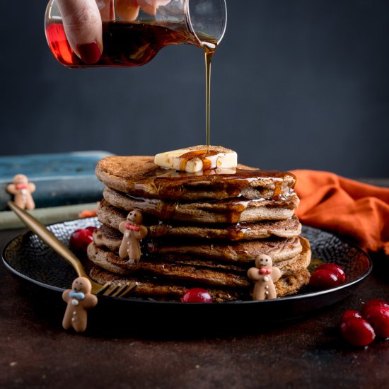 Christmas Gingerbread Pancakes