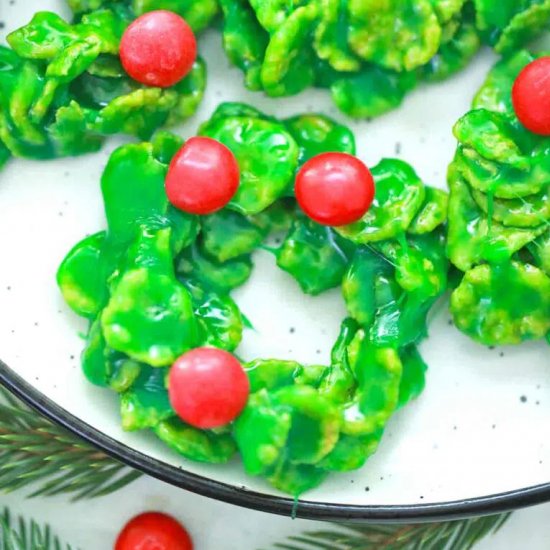 Christmas Wreath Cookies